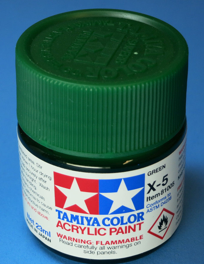 Tamiya Acrylic X-5 Green Paint 23ml Bottle